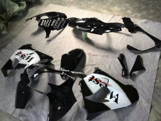 2000-2001 Glossy Black White Kawasaki Ninja ZX9R Motorcycle Fairings Canada 2000-2001 Glossy Black White Kawasaki Ninja ZX9R Motorcycle Fairings Canada