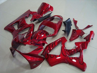 2000-2001 Red Black Flame Honda CBR900RR 929 Motorcycle Fairings Canada