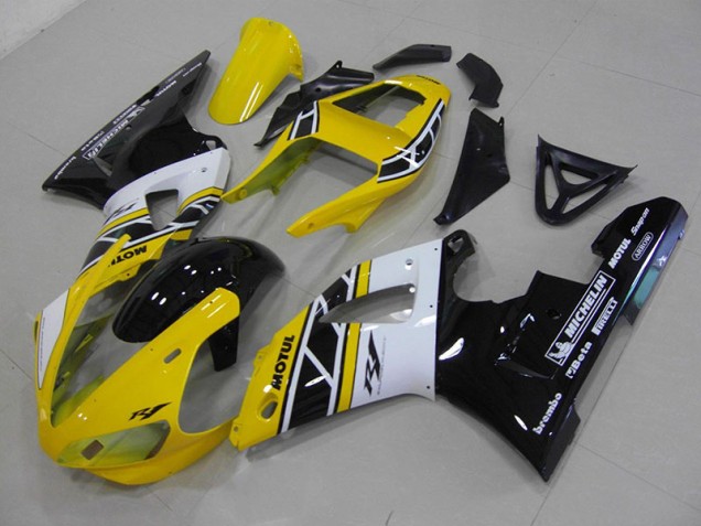 2000-2001 Yellow Anniversary Yamaha YZF R1 Motorcycle Fairings Canada 2000-2001 Yellow Anniversary Yamaha YZF R1 Motorcycle Fairings Canada