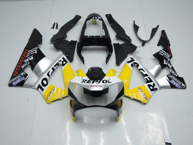 2000-2001 Yellow Silver Black Honda CBR900RR 929 Motorcycle Fairings Canada 2000-2001 Yellow Silver Black Honda CBR900RR 929 Motorcycle Fairings Canada