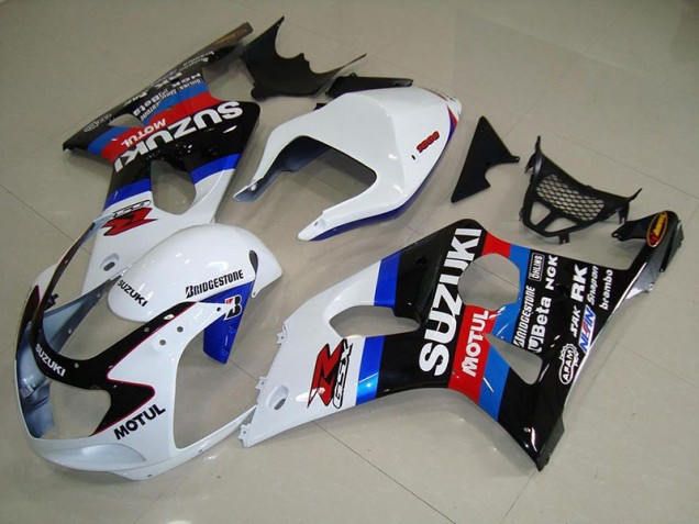 2000-2002 Black White Blue Suzuki GSXR 1000 Motorcycle Fairings Canada 2000-2002 Black White Blue Suzuki GSXR 1000 Motorcycle Fairings Canada
