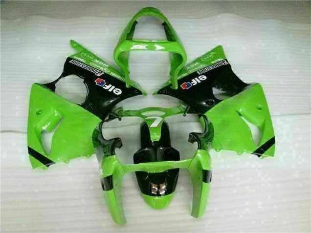 2000-2002 Green Black Kawasaki Ninja ZX6R ABS Fairing Kit Canada 2000-2002 Green Black Kawasaki Ninja ZX6R ABS Fairing Kit Canada