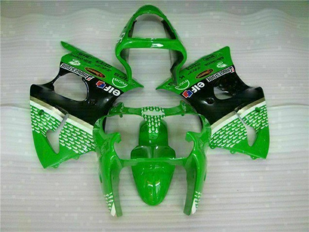 2000-2002 Green Black Kawasaki Ninja ZX6R Bodywork & Motorcycle Fairings Canada 2000-2002 Green Black Kawasaki Ninja ZX6R Bodywork & Motorcycle Fairings Canada