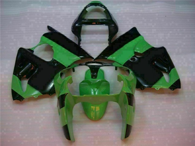2000-2002 Green Black Kawasaki Ninja ZX6R Fairing Kit Canada 2000-2002 Green Black Kawasaki Ninja ZX6R Fairing Kit Canada