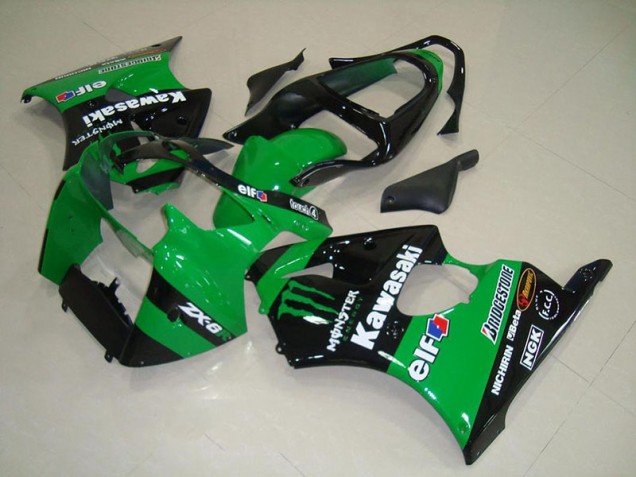 2000-2002 Green Monster Kawasaki Ninja ZX6R Motorcycle Fairings Canada 2000-2002 Green Monster Kawasaki Ninja ZX6R Motorcycle Fairings Canada