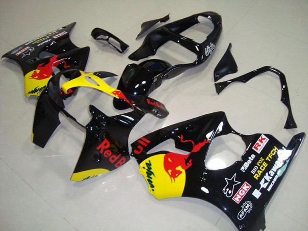 2000-2002 Red Bull Kawasaki Ninja ZX6R Motorcycle Fairings Canada 2000-2002 Red Bull Kawasaki Ninja ZX6R Motorcycle Fairings Canada