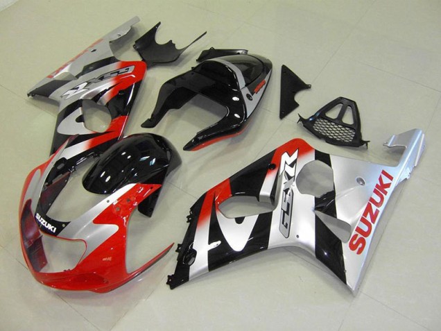 2000-2002 Red Silver Suzuki GSXR 1000 Motorcycle Fairings Canada 2000-2002 Red Silver Suzuki GSXR 1000 Motorcycle Fairings Canada
