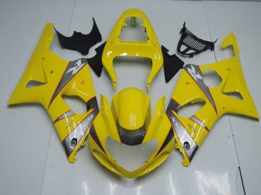 2000-2002 Yellow and Grey Suzuki GSXR 1000 Motorcycle Fairings Canada