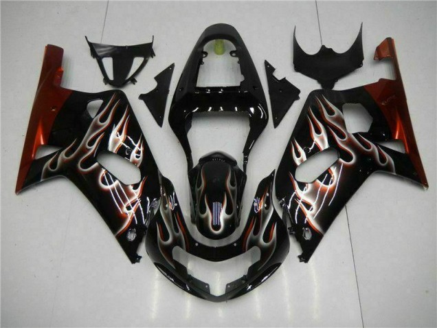 2001-2003 Black Suzuki GSXR 600/750 Full Fairing Kit Canada 2001-2003 Black Suzuki GSXR 600/750 Full Fairing Kit Canada