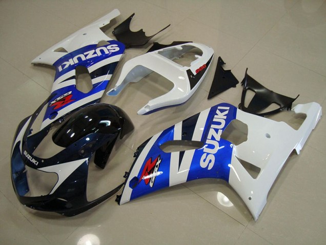 2001-2003 Blue White Suzuki GSXR750 Motorcycle Fairings Canada 2001-2003 Blue White Suzuki GSXR750 Motorcycle Fairings Canada