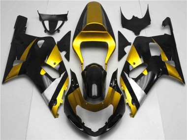2001-2003 Gold Black Suzuki GSXR 600/750 Motorcycle Fairings Canada