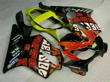 2001-2003 Orange Black Honda CBR600 F4i Plastics Motorcycle Fairings Canada