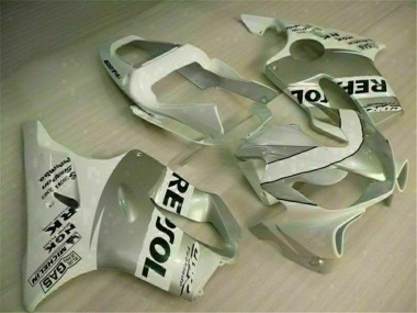 2001-2003 White Silver Honda CBR600 F4i Motorcycle Fairings Canada