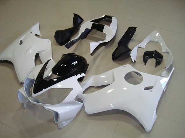 2001-2003 White with Black Stripe Honda CBR600 F4I Motorcycle Fairings Canada 2001-2003 White with Black Stripe Honda CBR600 F4I Motorcycle Fairings Canada