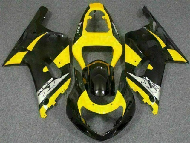 2001-2003 Yellow Black Suzuki GSXR 600/750 Plastics Fairing Kits Canada 2001-2003 Yellow Black Suzuki GSXR 600/750 Plastics Fairing Kits Canada