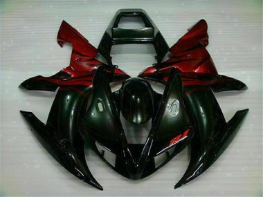 2002-2003 Black Red Yamaha YZF R1 Motorcycle Fairings Canada