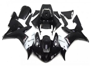 2002-2003 Black White Yamaha YZF R1 Motorcycle Fairings & Bodywork Canada