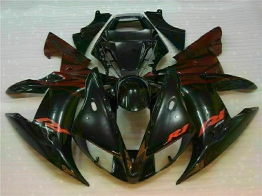 2002-2003 Black Yamaha YZF R1 Injection Motorcycle Fairings Canada