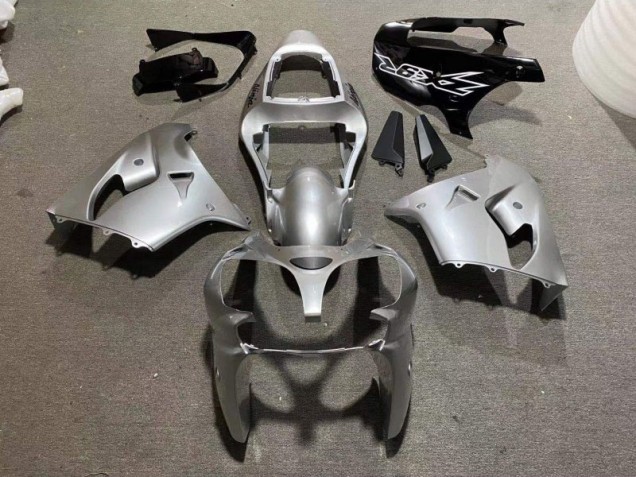 2002-2003 Silver Glossy Black Kawasaki Ninja ZX9R Motorcycle Fairings Canada 2002-2003 Silver Glossy Black Kawasaki Ninja ZX9R Motorcycle Fairings Canada