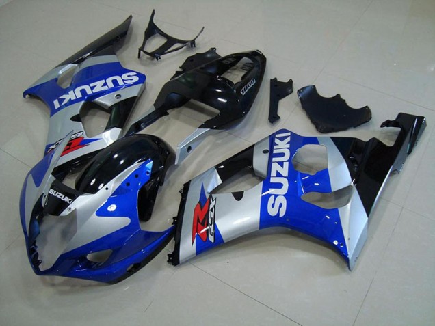 2003-2004 Blue Silver Suzuki GSXR 1000 Motorcycle Fairings Canada 2003-2004 Blue Silver Suzuki GSXR 1000 Motorcycle Fairings Canada