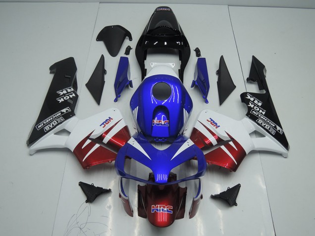 2003-2004 Dark Red Blue Honda CBR600RR Motorcycle Fairings Canada