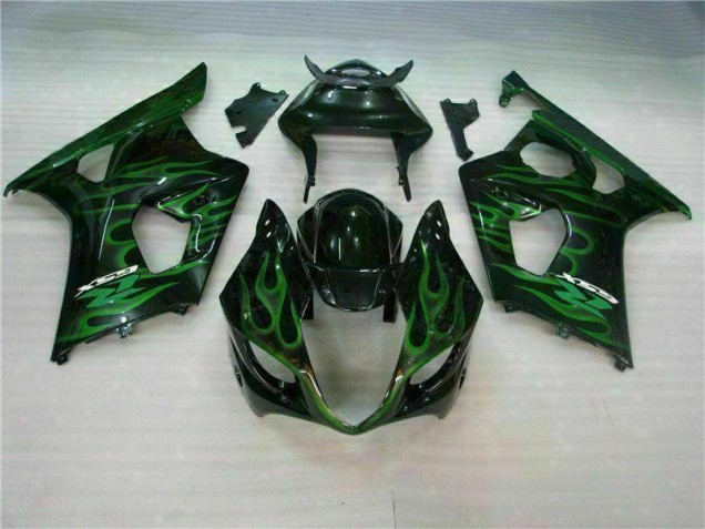 2003-2004 Green Black Suzuki GSXR 1000 Motorcycle Fairings Canada 2003-2004 Green Black Suzuki GSXR 1000 Motorcycle Fairings Canada