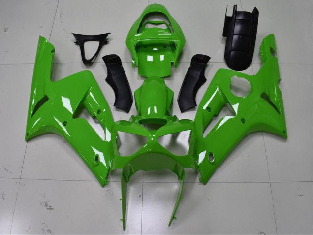 2003-2004 Green Kawasaki Ninja ZX6R Motorcycle Fairings Canada 2003-2004 Green Kawasaki Ninja ZX6R Motorcycle Fairings Canada
