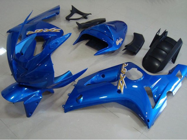 2003-2004 Light Blue Kawasaki Ninja ZX6R Motorcycle Fairings Canada 2003-2004 Light Blue Kawasaki Ninja ZX6R Motorcycle Fairings Canada
