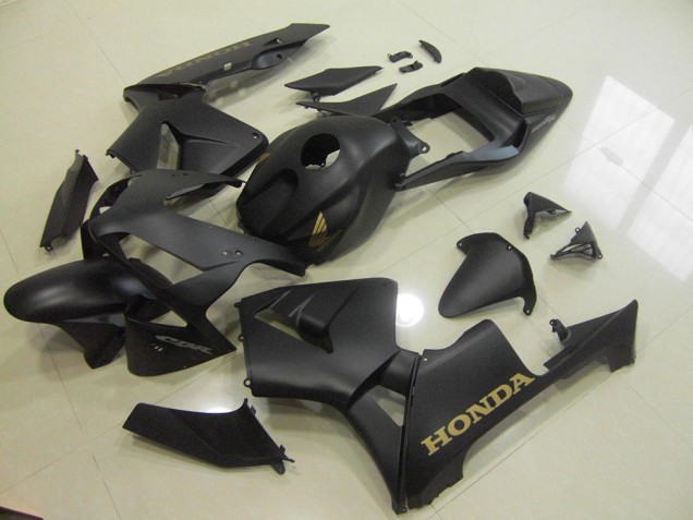 2003-2004 Matte Black Gold Honda CBR600RR Motorcycle Fairings Canada