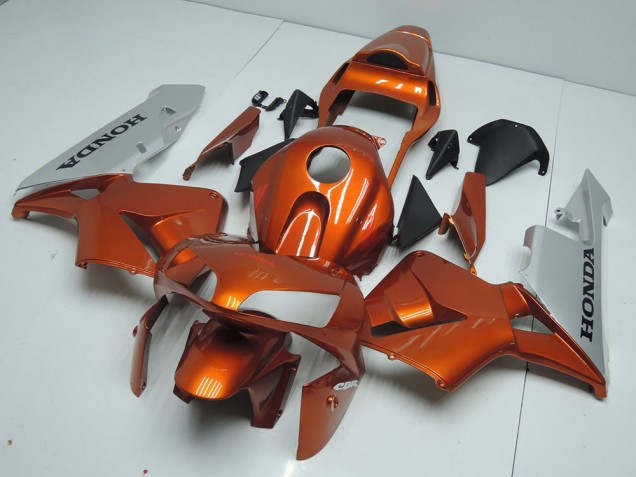 2003-2004 Orange Silver Honda CBR600RR Motorcycle Fairings Canada