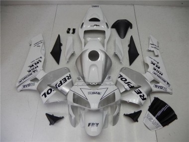 2003-2004 Silver White Black Honda CBR600RR Motorcycle Fairings Canada
