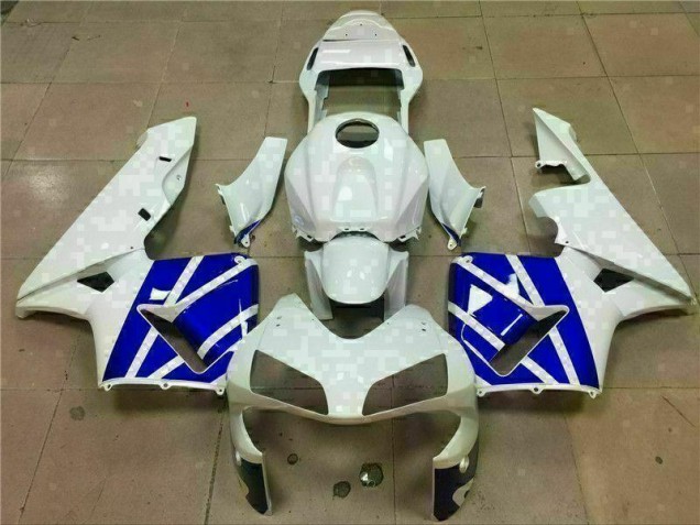 2003-2004 White Blue Honda CBR600RR ABS Complete Fairing Kit Canada