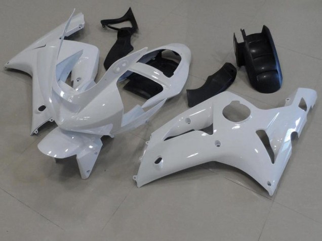 2003-2004 White Kawasaki Ninja ZX6R Motorcycle Fairings Canada 2003-2004 White Kawasaki Ninja ZX6R Motorcycle Fairings Canada