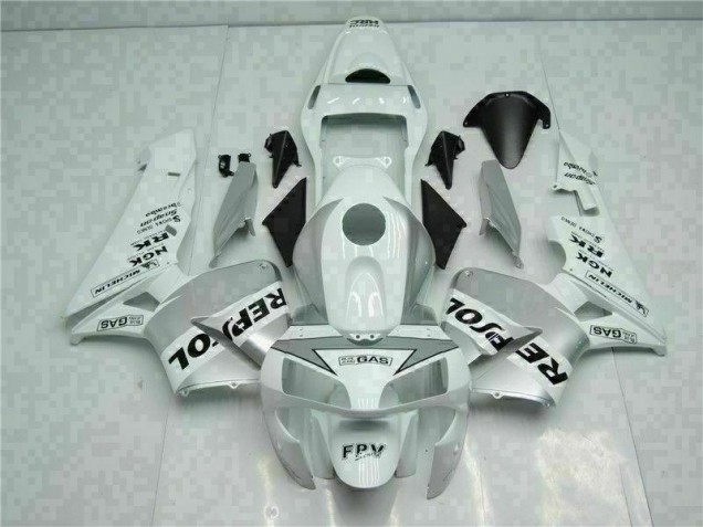 2003-2004 White Silver Honda CBR600RR Motorcycle Fairings Canada 2003-2004 White Silver Honda CBR600RR Motorcycle Fairings Canada
