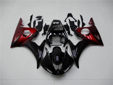 2003-2005 Black Red Yamaha YZF R6 Motorcycle Fairings Canada