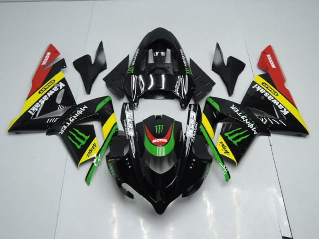 2003-2005 Black Yellow Monster Kawasaki Ninja ZX10R Motorcycle Fairings Canada 2003-2005 Black Yellow Monster Kawasaki Ninja ZX10R Motorcycle Fairings Canada