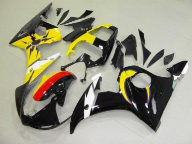 2003-2005 Moon Black Yellow Yamaha YZF R6 Motorcycle Fairings Canada