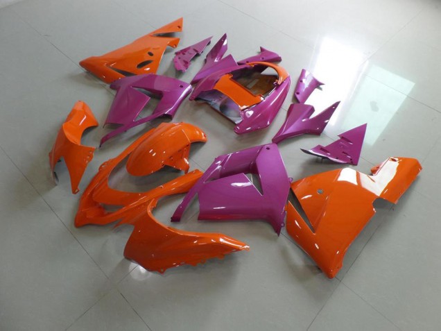 2003-2005 Orange and Pink Kawasaki Ninja ZX10R Motorcycle Fairings Canada 2003-2005 Orange and Pink Kawasaki Ninja ZX10R Motorcycle Fairings Canada