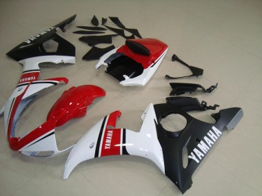 2003-2005 Red White Matte Black Yamaha YZF R6 Motorcycle Fairings Canada