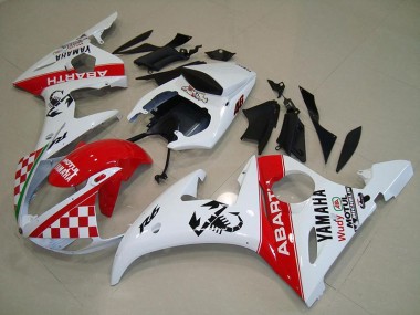 2003-2005 Red White Yamaha YZF R6 Motorcycle Fairings Canada