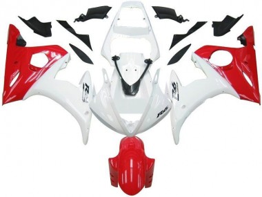 2003-2005 White Red Yamaha YZF R6 Motorcycle Fairings Canada