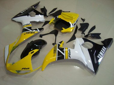 2003-2005 Yellow Aniversary Yamaha YZF R6 Motorcycle Fairings Canada