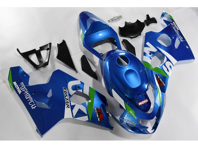 2004-2005 Blue White Suzuki GSXR 600/750 Motorcycle Fairings Canada 2004-2005 Blue White Suzuki GSXR 600/750 Motorcycle Fairings Canada