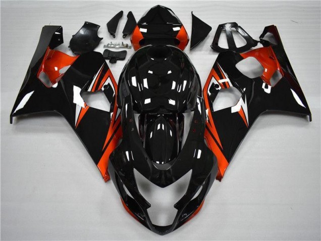 2004-2005 Orange Black Suzuki GSXR 600/750 Motorcycle Fairings Canada 2004-2005 Orange Black Suzuki GSXR 600/750 Motorcycle Fairings Canada