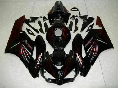 2004-2005 Red Flame Black Honda CBR1000RR Motorcycle Fairings Canada