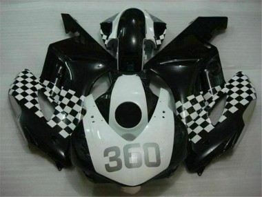 2004-2005 White Black Honda CBR1000RR Motorcycle Fairings Bodywork Canada