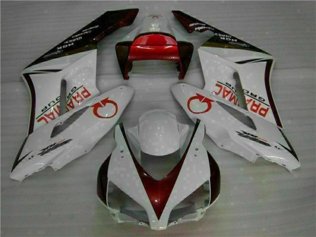 2004-2005 White Red Honda CBR1000RR Complete Fairing Kit Canada