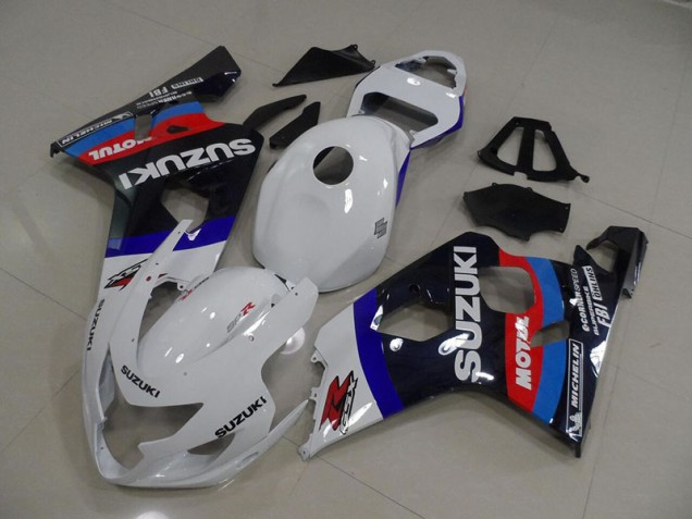 2004-2005 Wite Blue Motul Suzuki GSXR750 Motorcycle Fairings Canada 2004-2005 Wite Blue Motul Suzuki GSXR750 Motorcycle Fairings Canada