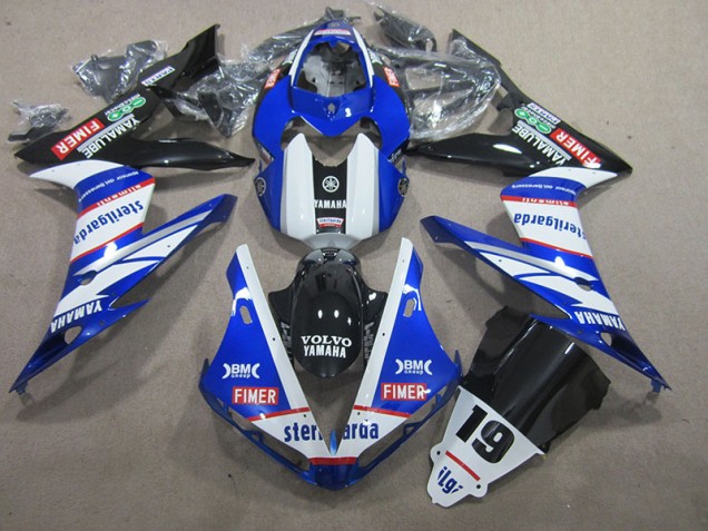 2004-2006 Blue White Volvo Sterilgarda 19 Yamaha YZF R1 Motorcycle Fairings Canada