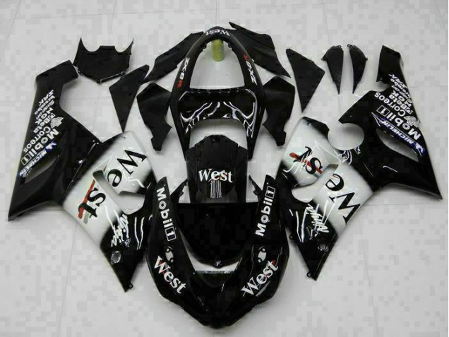 2005-2006 Black Kawasaki Ninja ZX6R Full Fairing Kit Canada 2005-2006 Black Kawasaki Ninja ZX6R Full Fairing Kit Canada